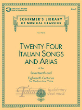 24 Italian Songs & Arias - Medium Low Voice